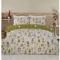 Gonks Double Duvet Cover and Pillowcase Set - Natural