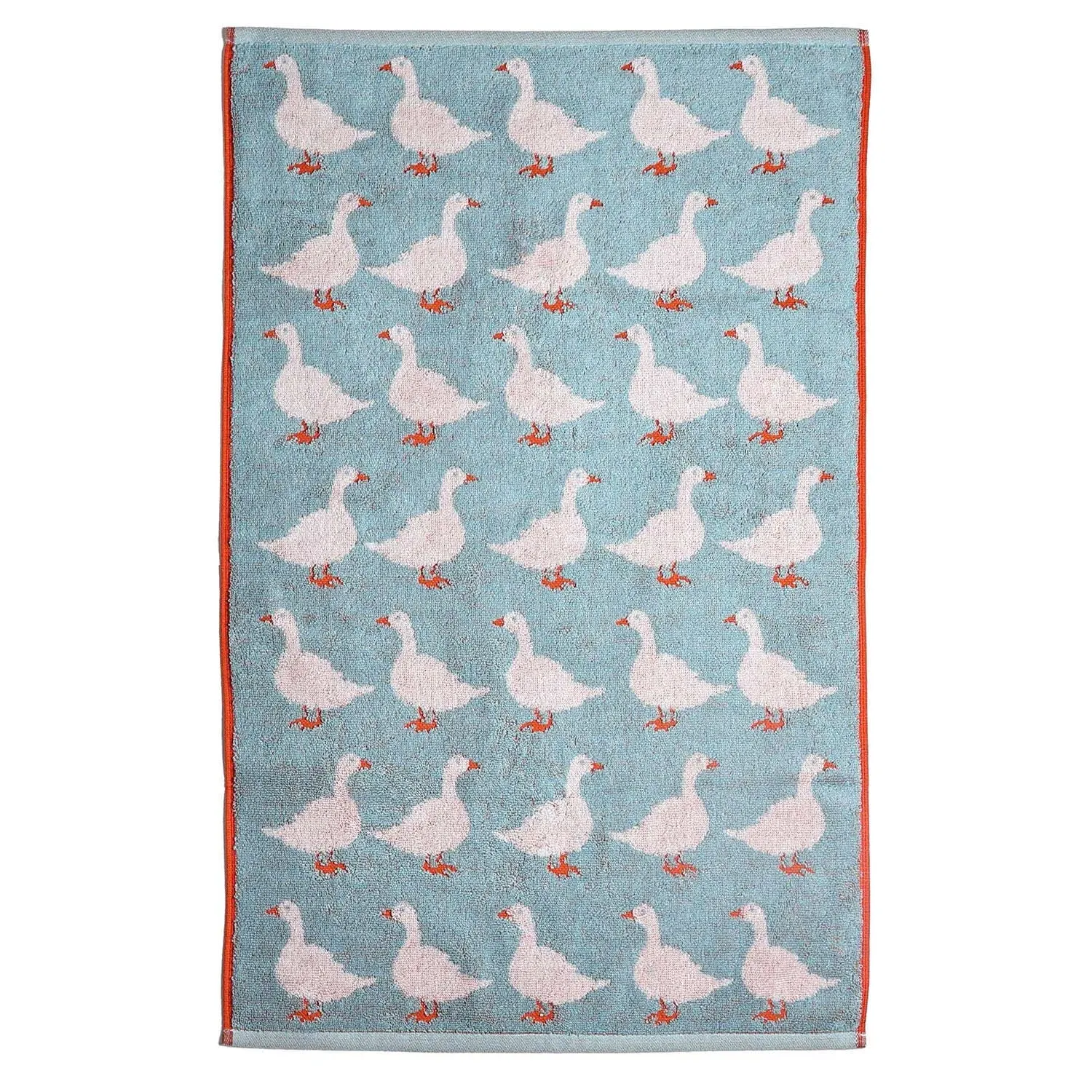 Goose Hand Towel - Blue, Cotton