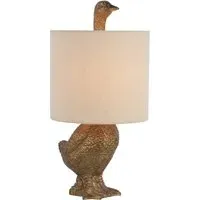 Goose Table Lamp - Gold