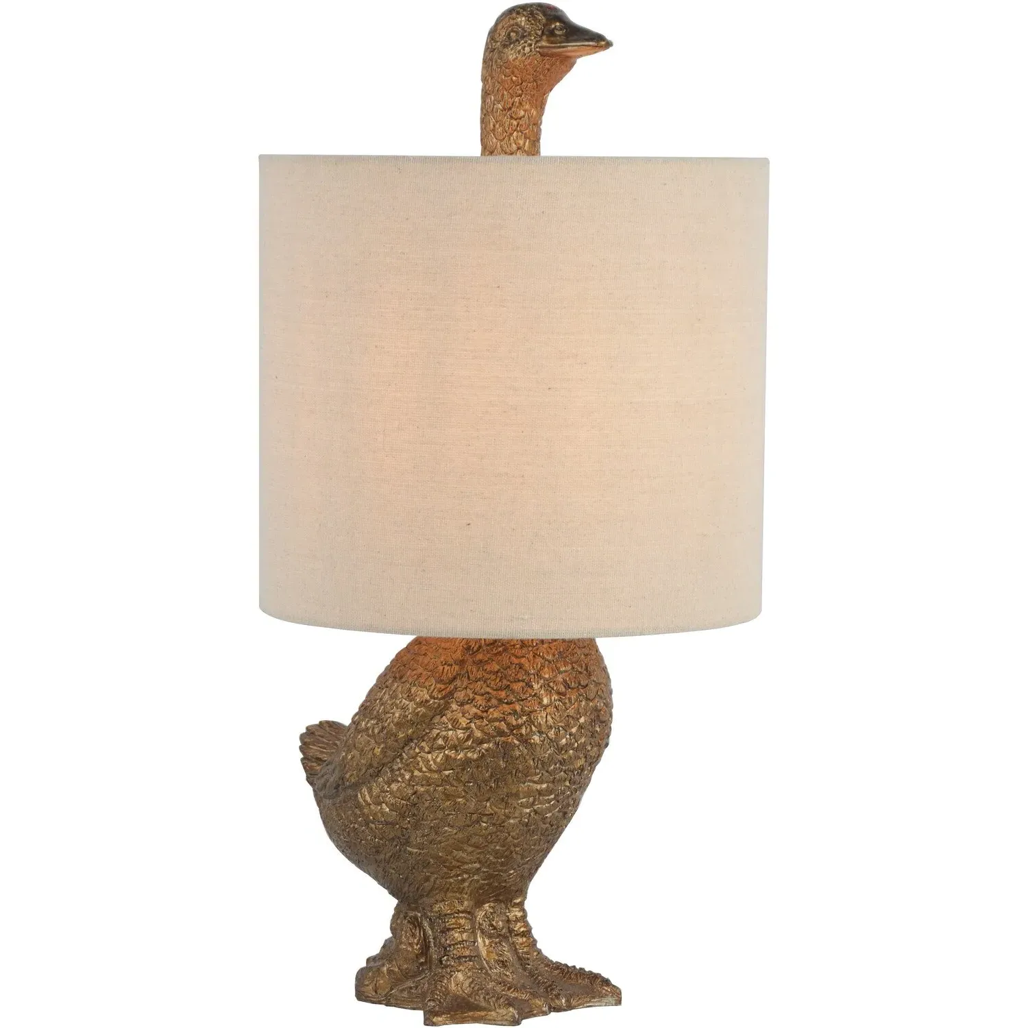 Goose Table Lamp - Gold