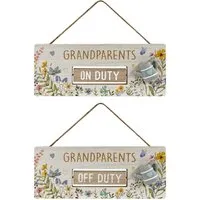 Grandparents Changeable Duty Plaque - Neutral