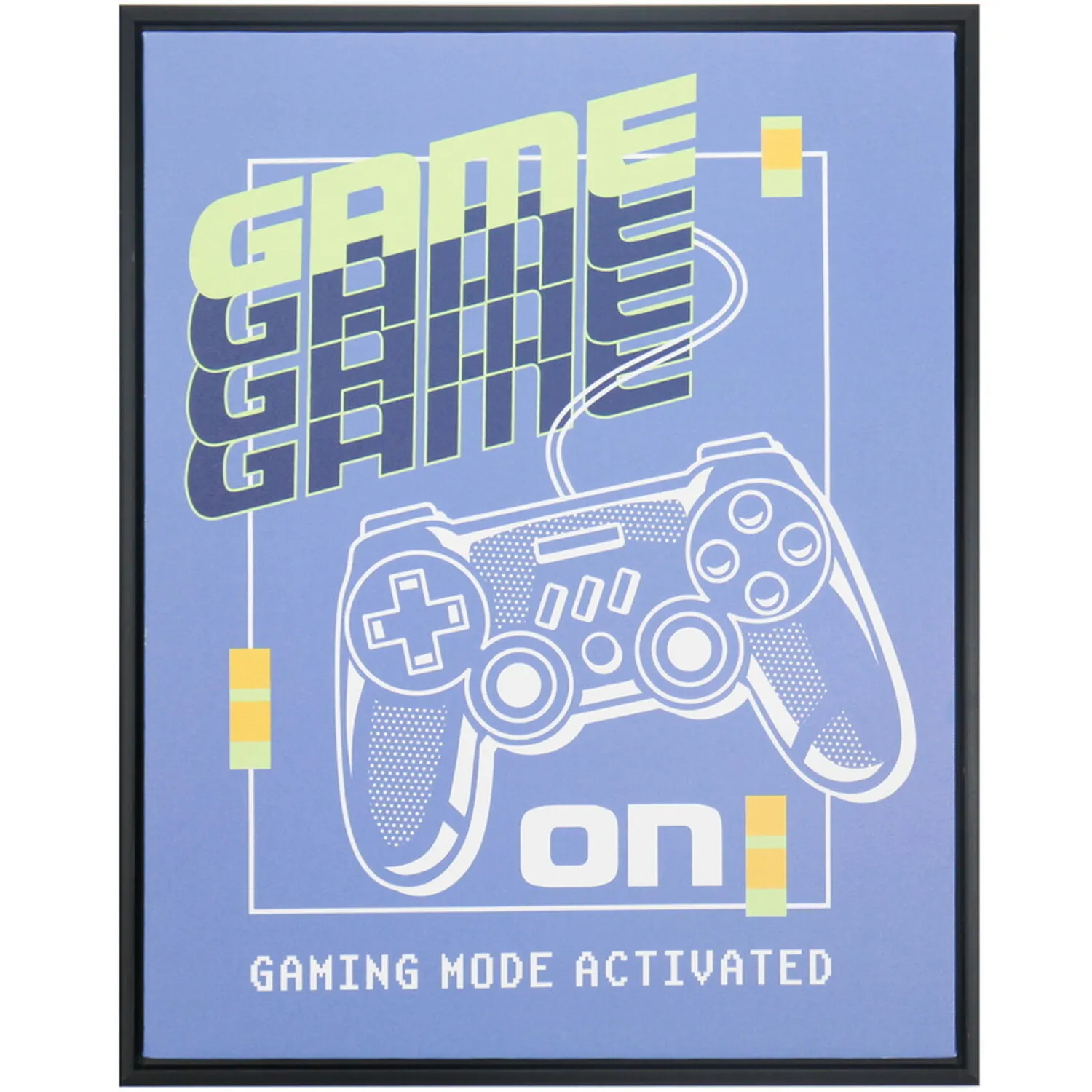Graphic Gaming Framed Print - Multicolour