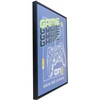 Graphic Gaming Framed Print - Multicolour
