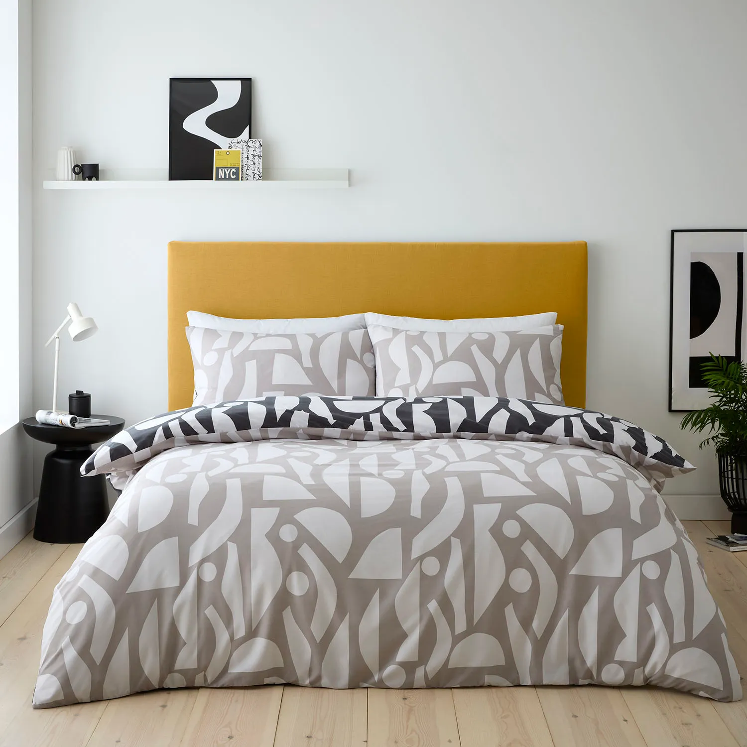 Grayson Geo Single Duvet - Monochrome