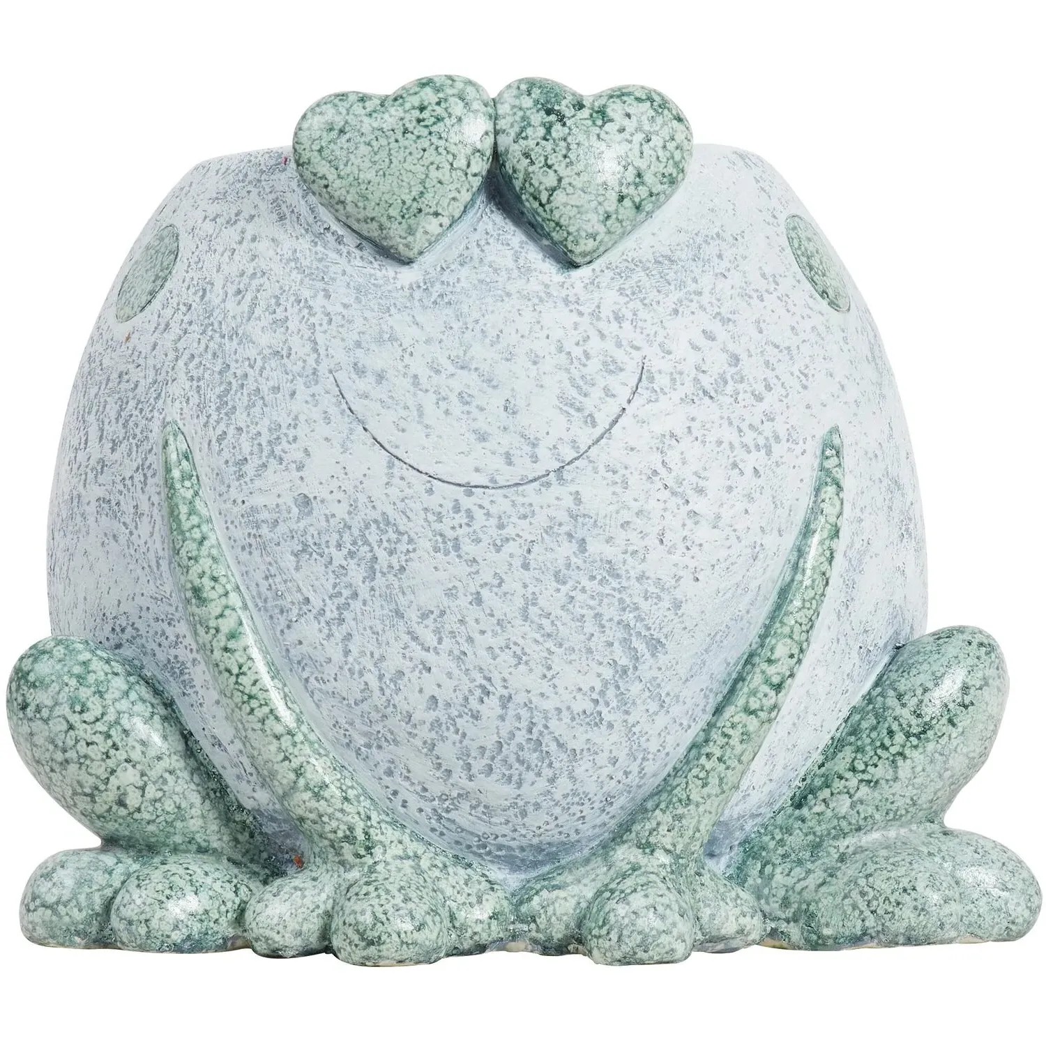 Green Frog Cement Indoor Plant Pot - Green