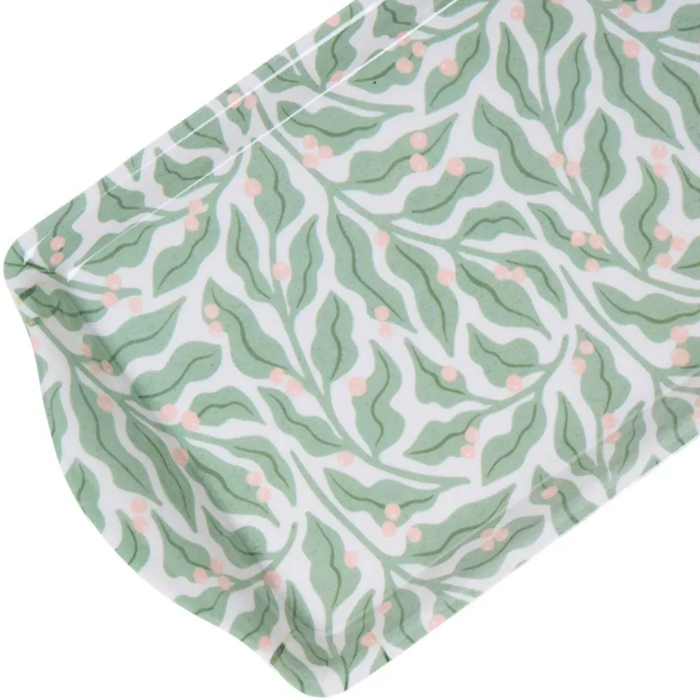 Green Leaves Drinks Tray - Green