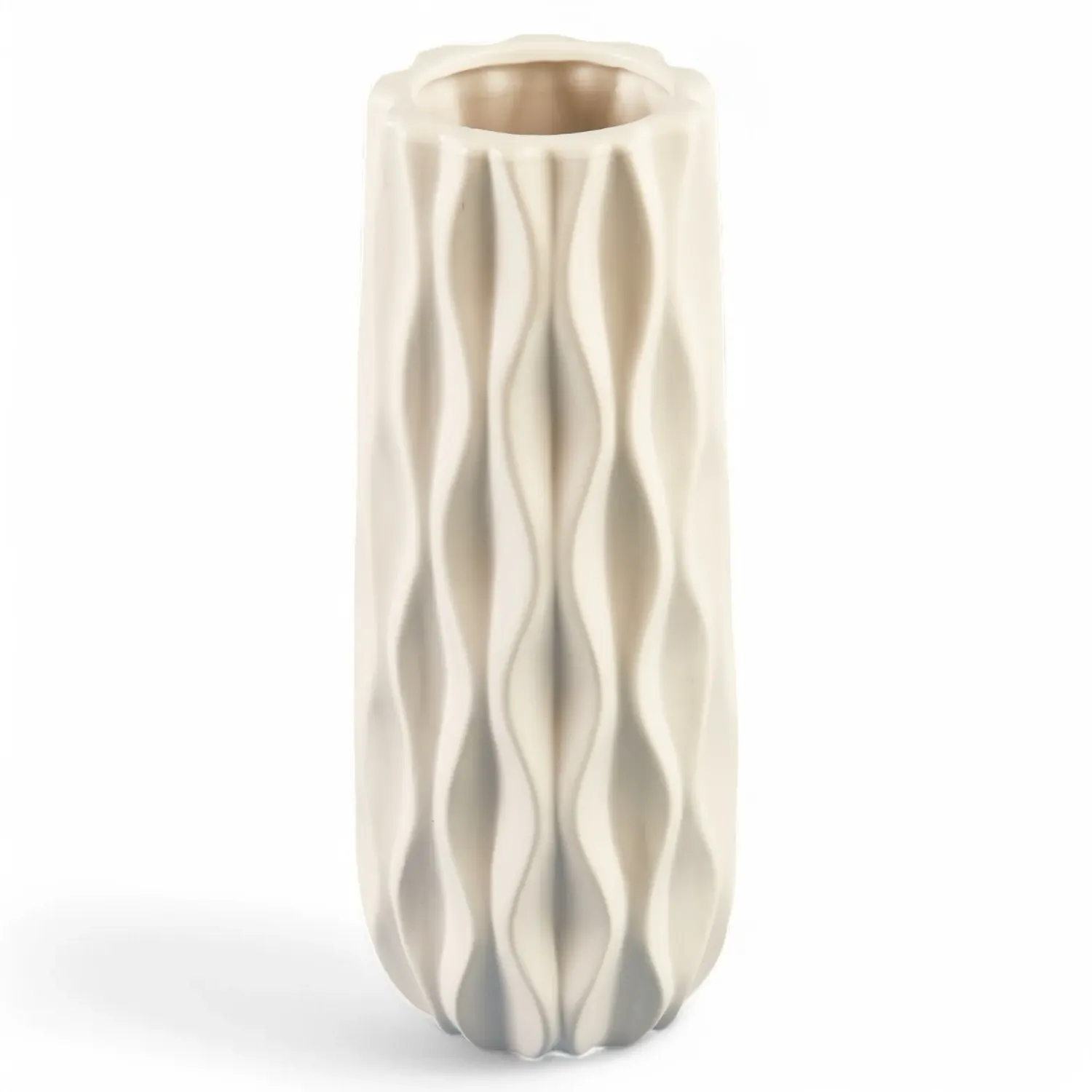 Grooved Vase - Black or White