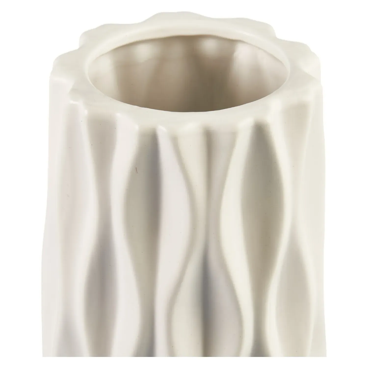 Grooved Vase - Black or White