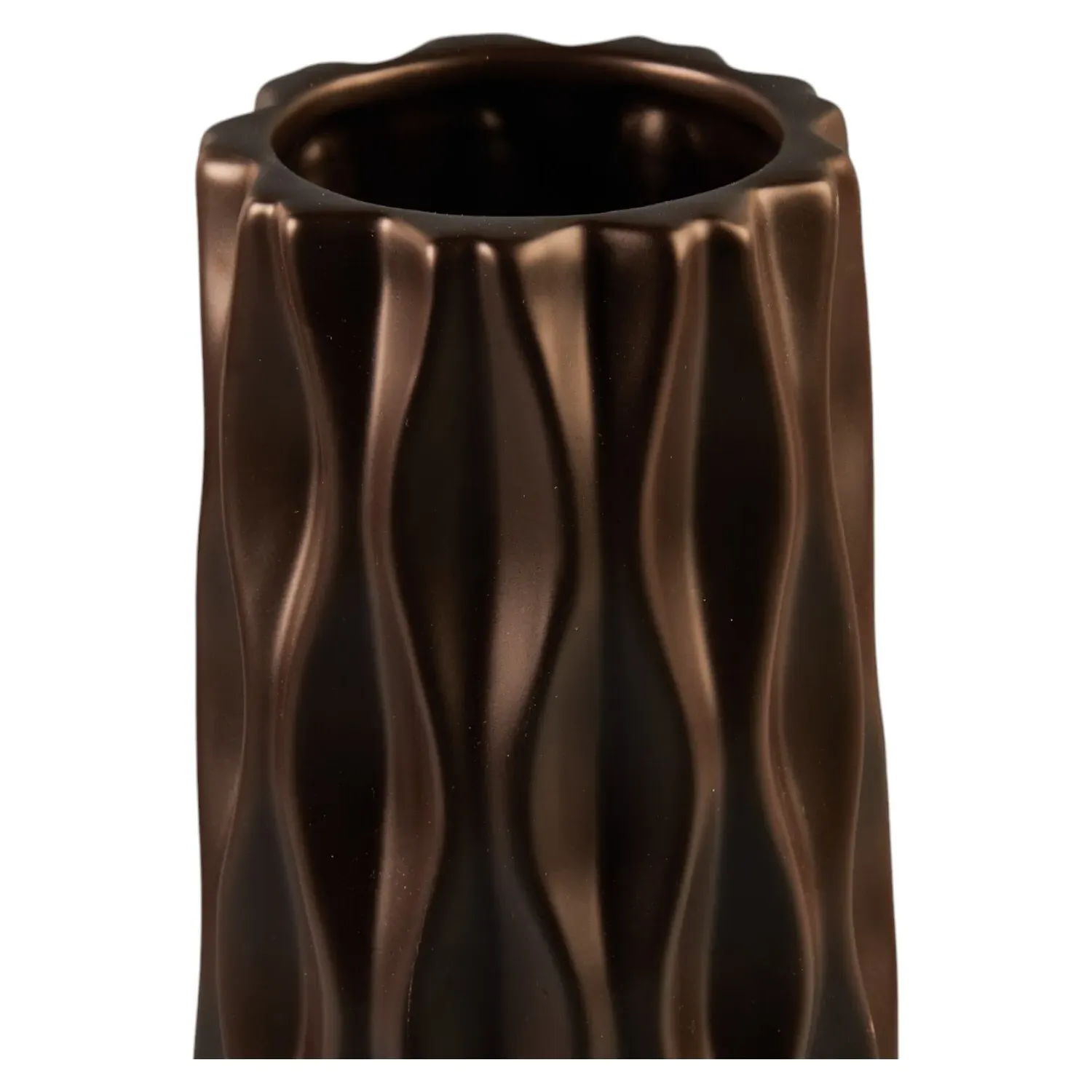 Grooved Vase - Black or White