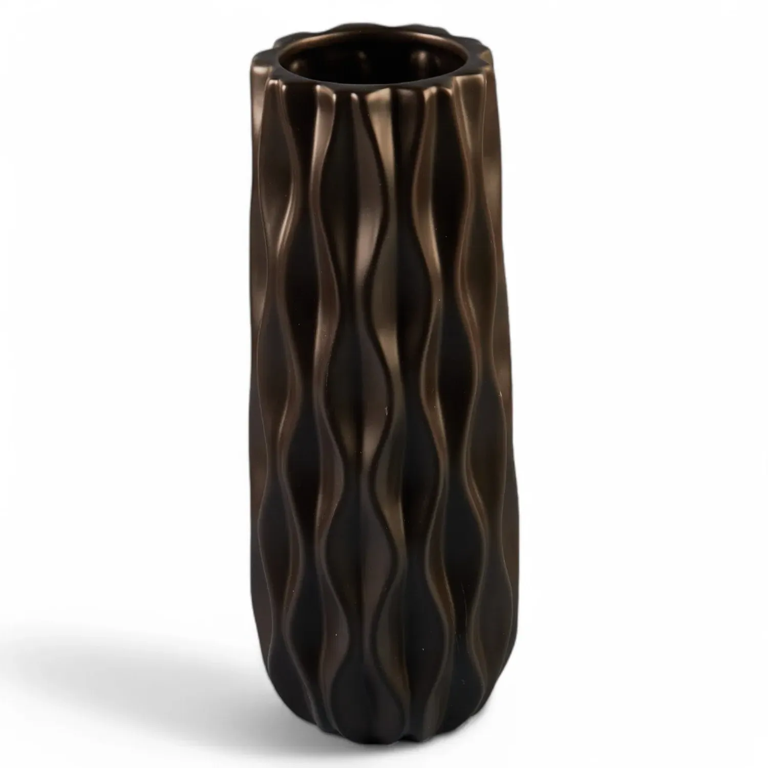 Grooved Vase - Black or White