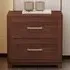 Grotti 2 Drawer Bedside Table - Brown, Pine
