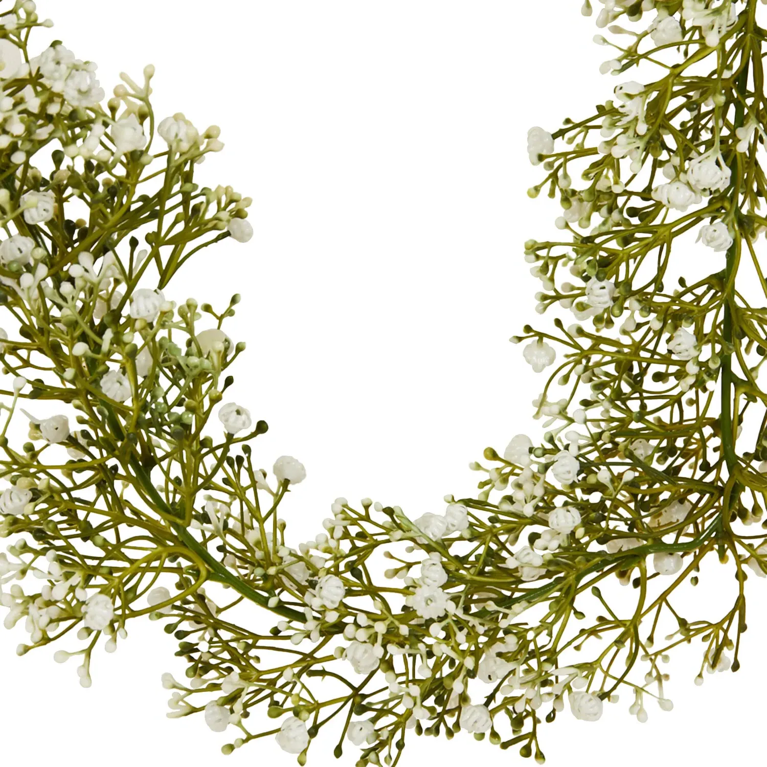 Gypsophila Garland 180cm - Green, White