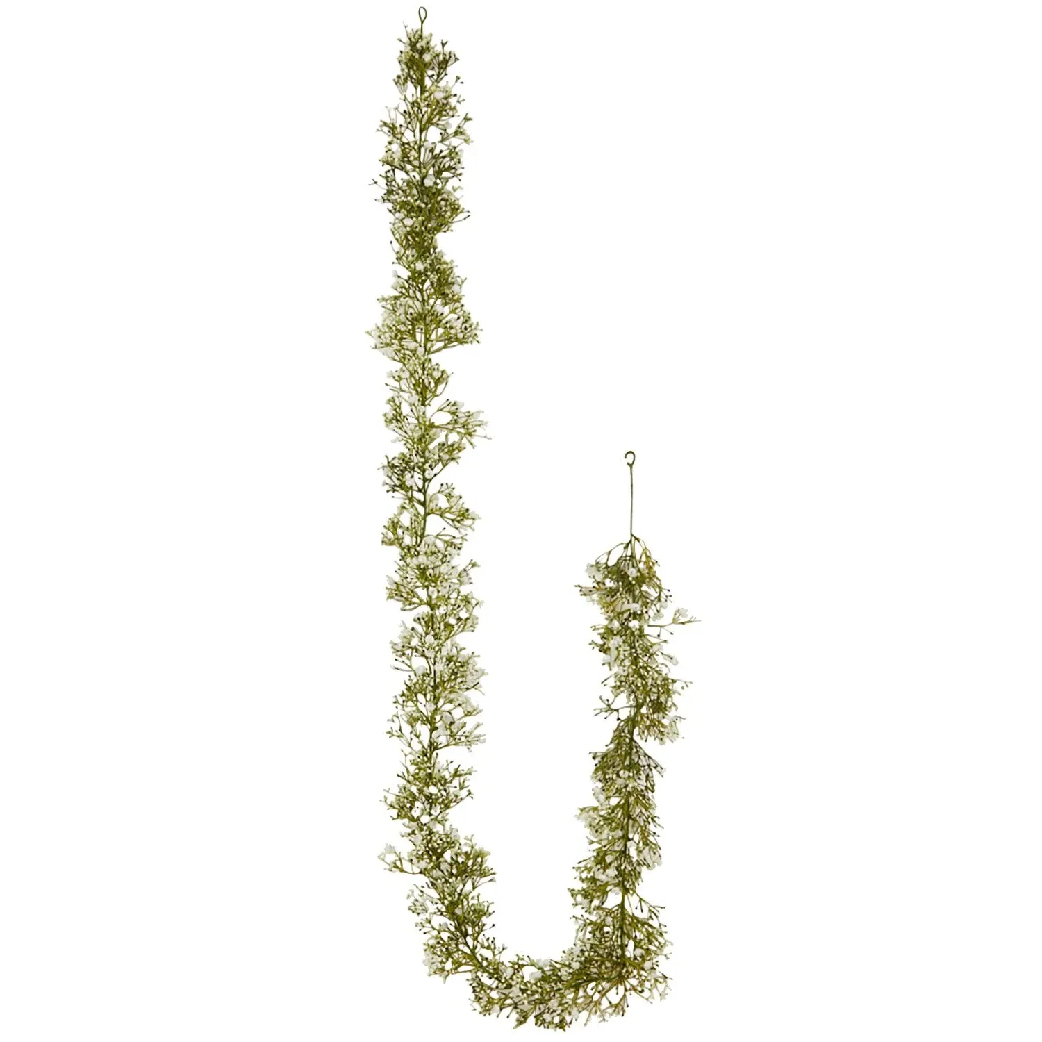Gypsophila Garland 180cm - Green, White image