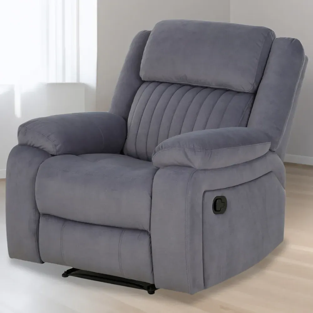 Haddon Reclining Chair - Grey