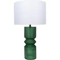 Haldon Table Lamp - Green, Glass