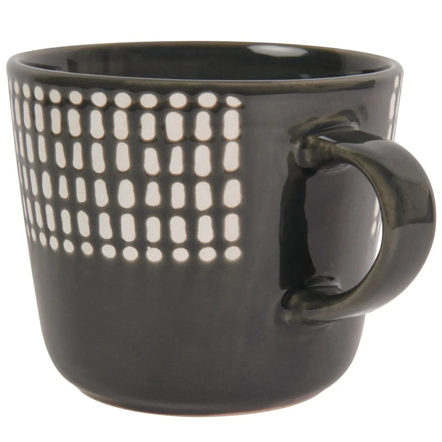 Half Dots Wax Resistant Mug - Black
