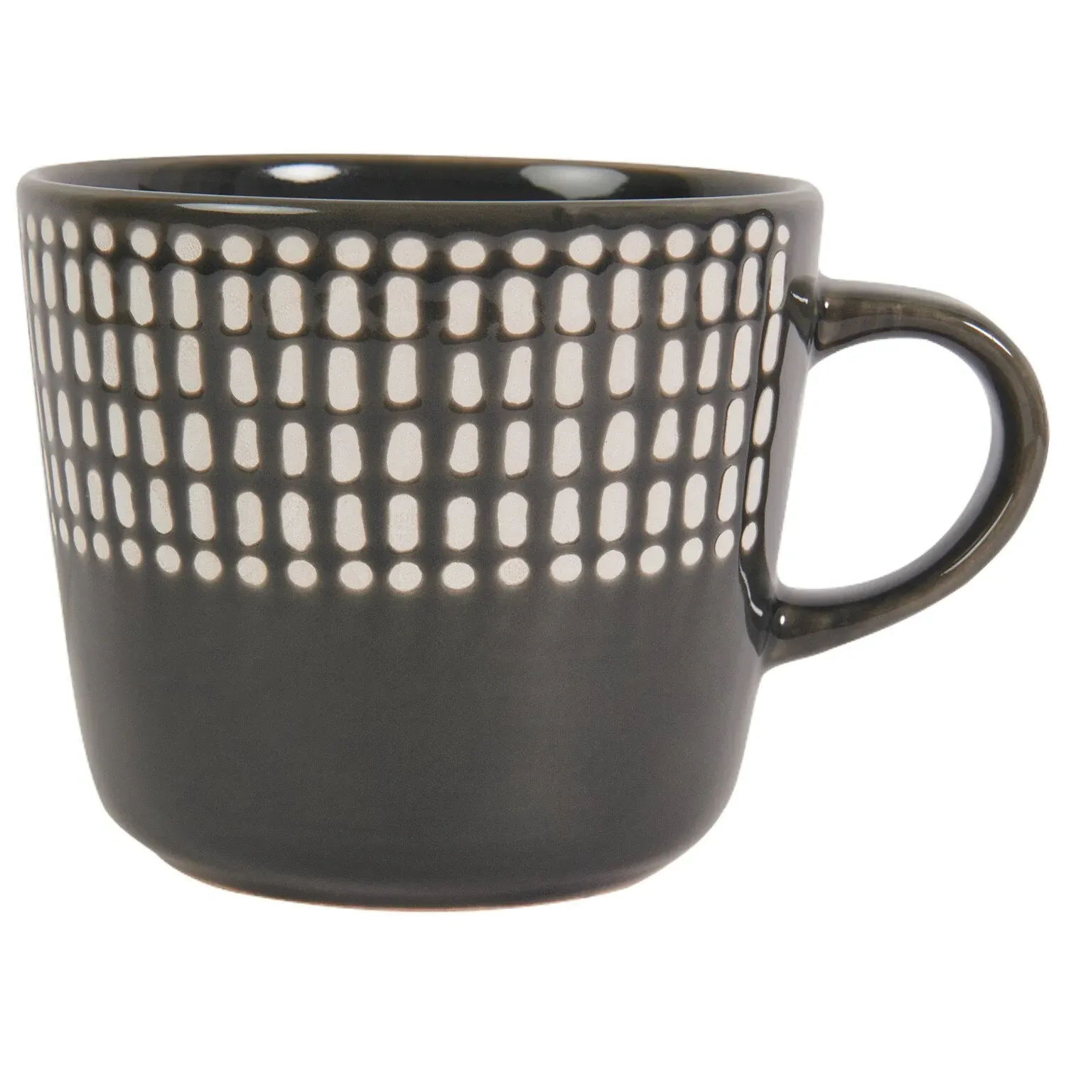 Half Dots Wax Resistant Mug - Black image
