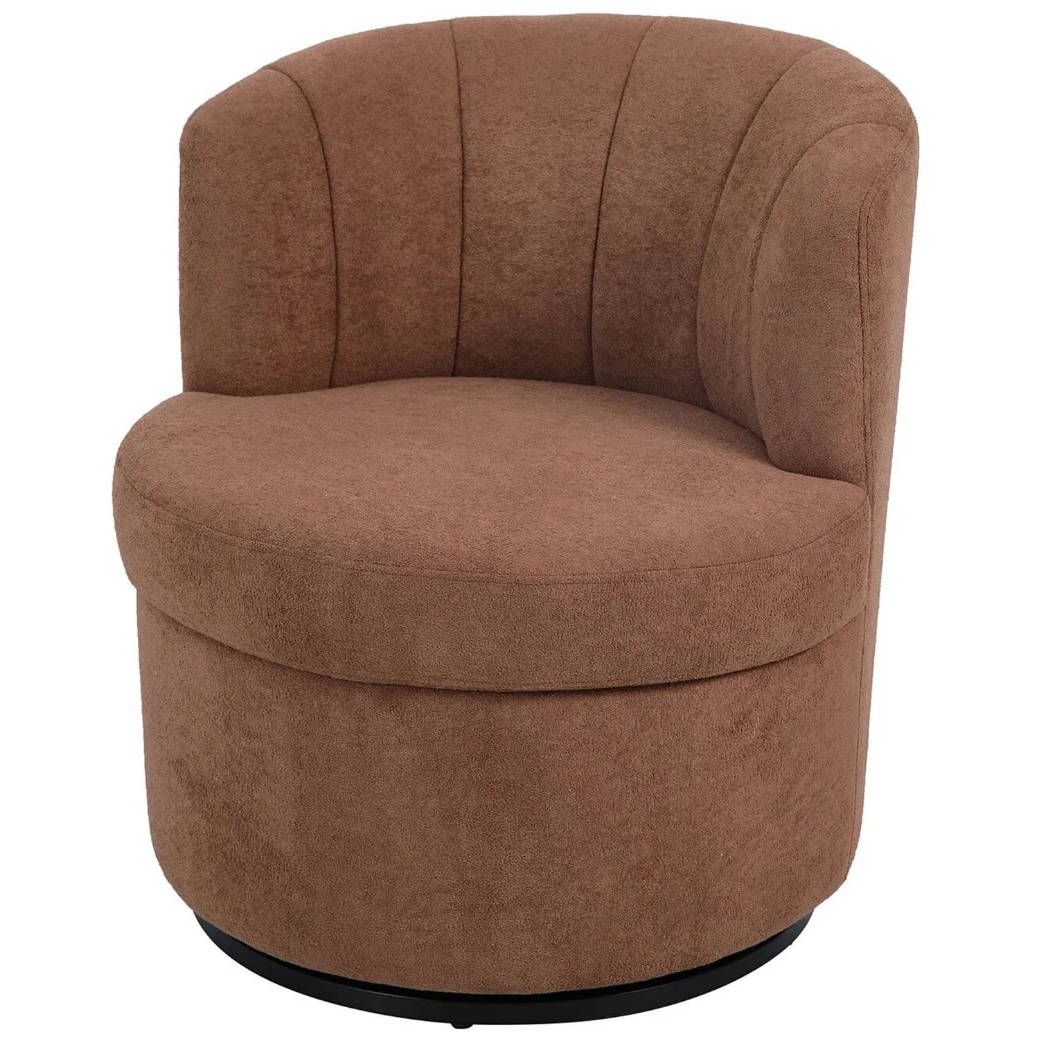 Halle Swivel Accent Chair - Brown