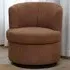 Halle Swivel Accent Chair - Brown