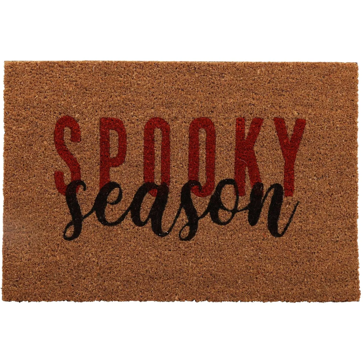Halloween Printed Coir Door Mat - Brown