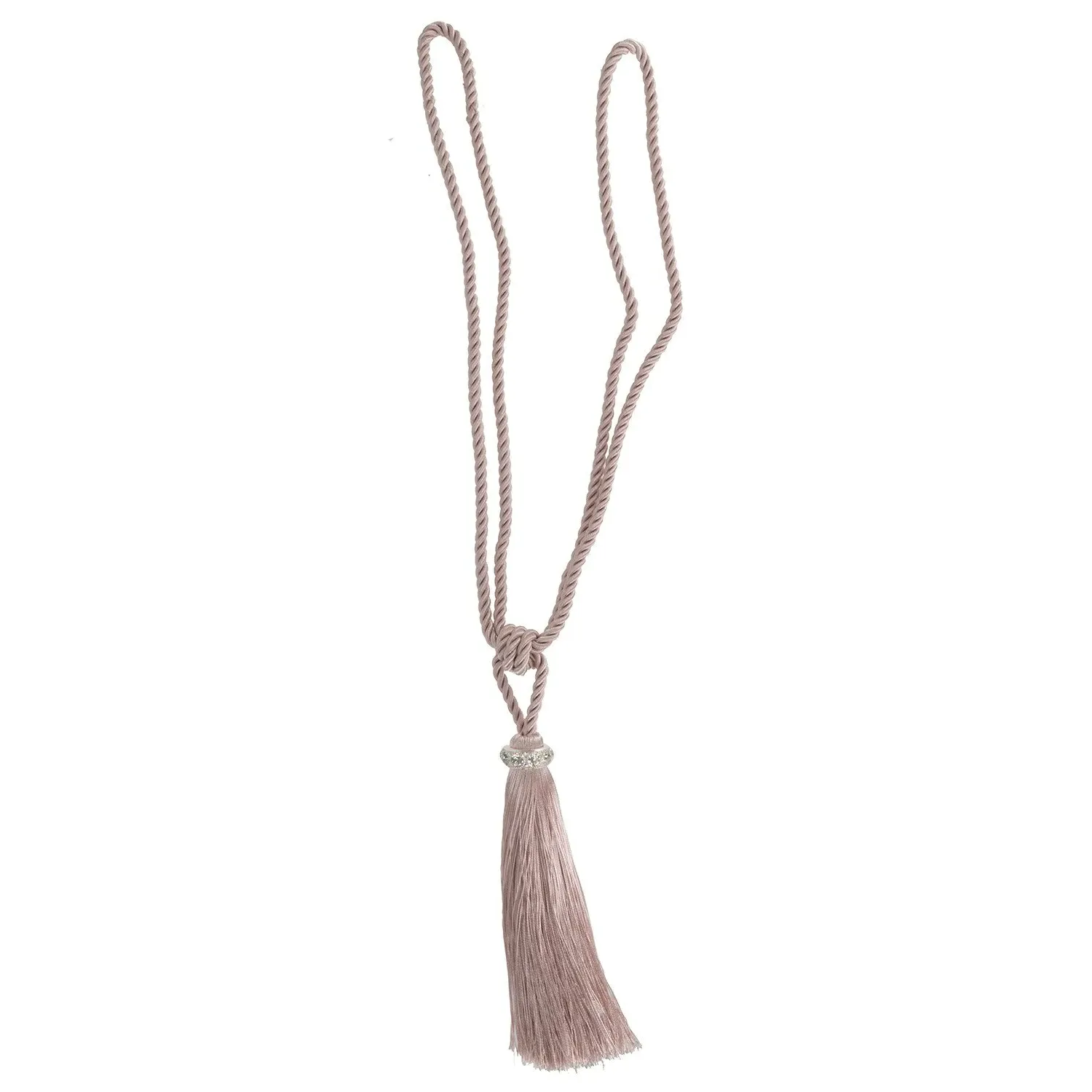 Halo Slimline Tassel Tieback - Blush image