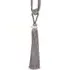 Halo Slimline Tassel Tieback - Grey