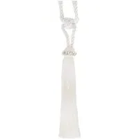 Halo Slimline Tassel Tieback - Ivory