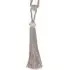 Halo Slimline Tassel Tieback - Silver