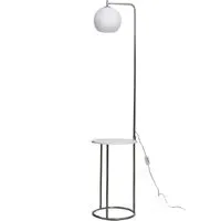 Hamilton Floor Lamp with Table - Chrome