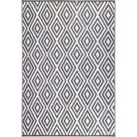 Hamilton Geo Reversible Outdoor Rug - Charcoal Grey