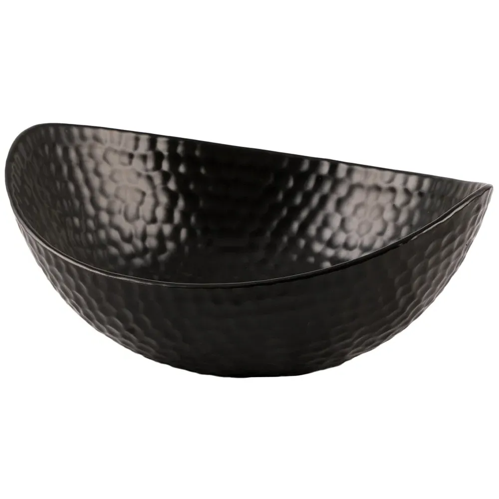 Hammered Bowl - Black, Ceramic