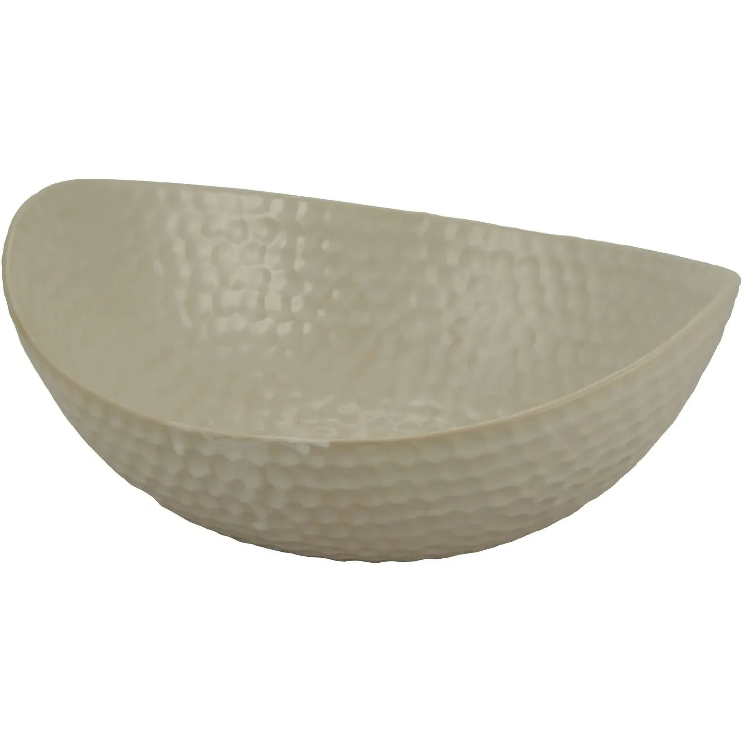 Hammered Bowl - White, Ceramic image