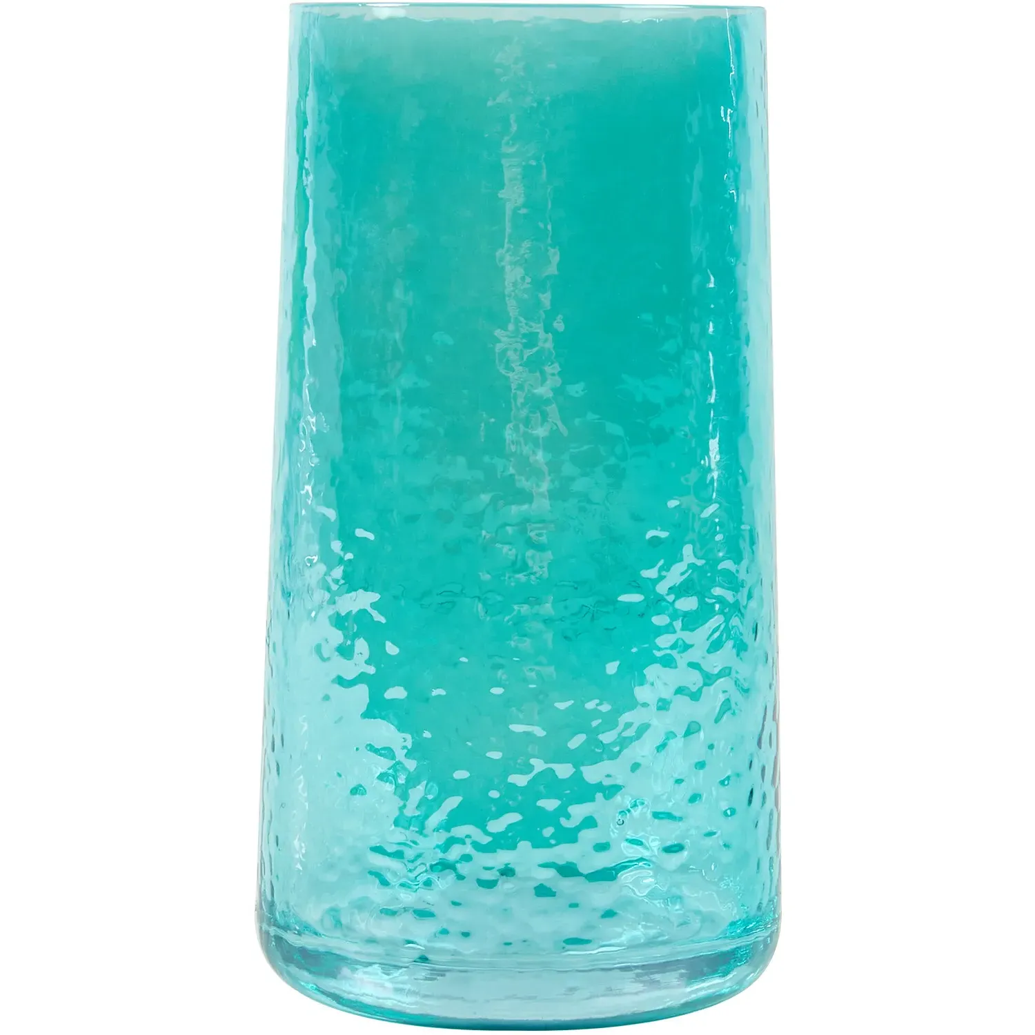 Hammered Lustre Hiball Glass - Teal image