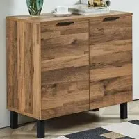 Hampshire 2 Door Compact Sideboard - Brown, Oak