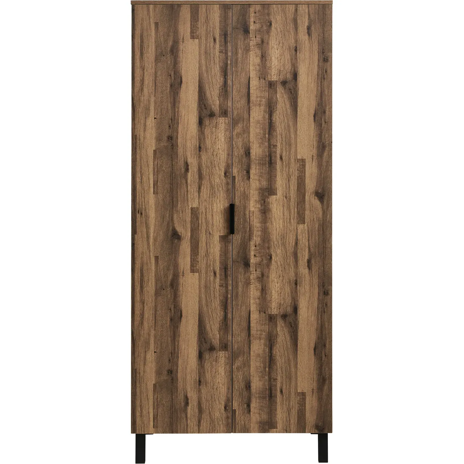 Hampshire 2 Door Double Wardrobe - Brown, Oak