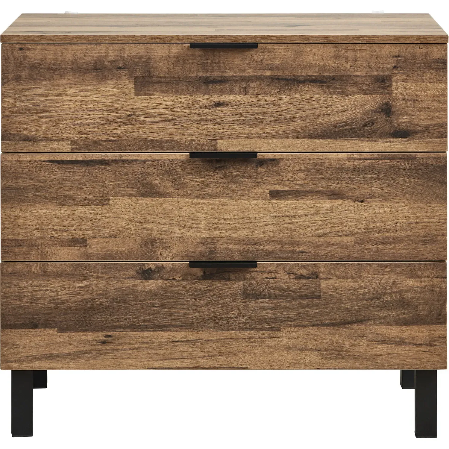 Hampshire 3 Drawer Chest of Drawers - Brown, Oak