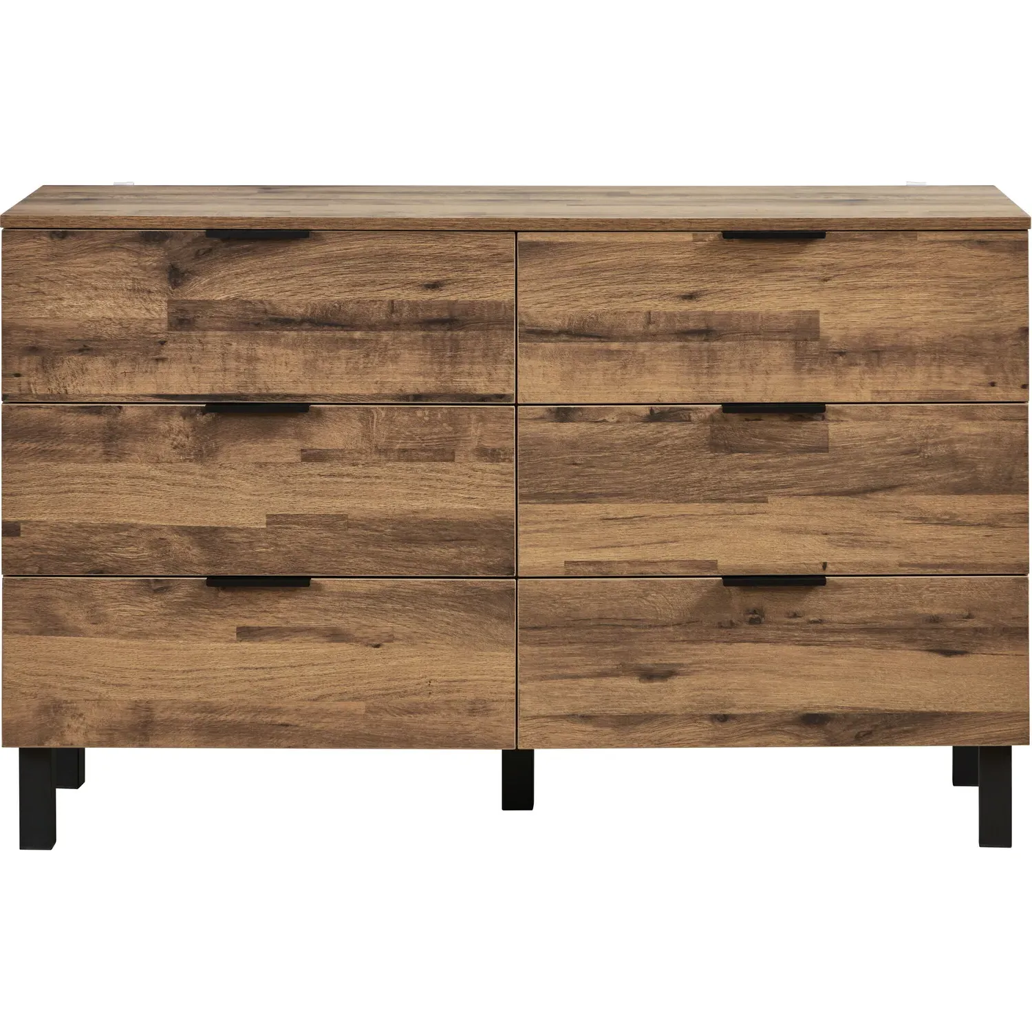 Hampshire 6 Drawer Chest of Drawers - Brown, Oak