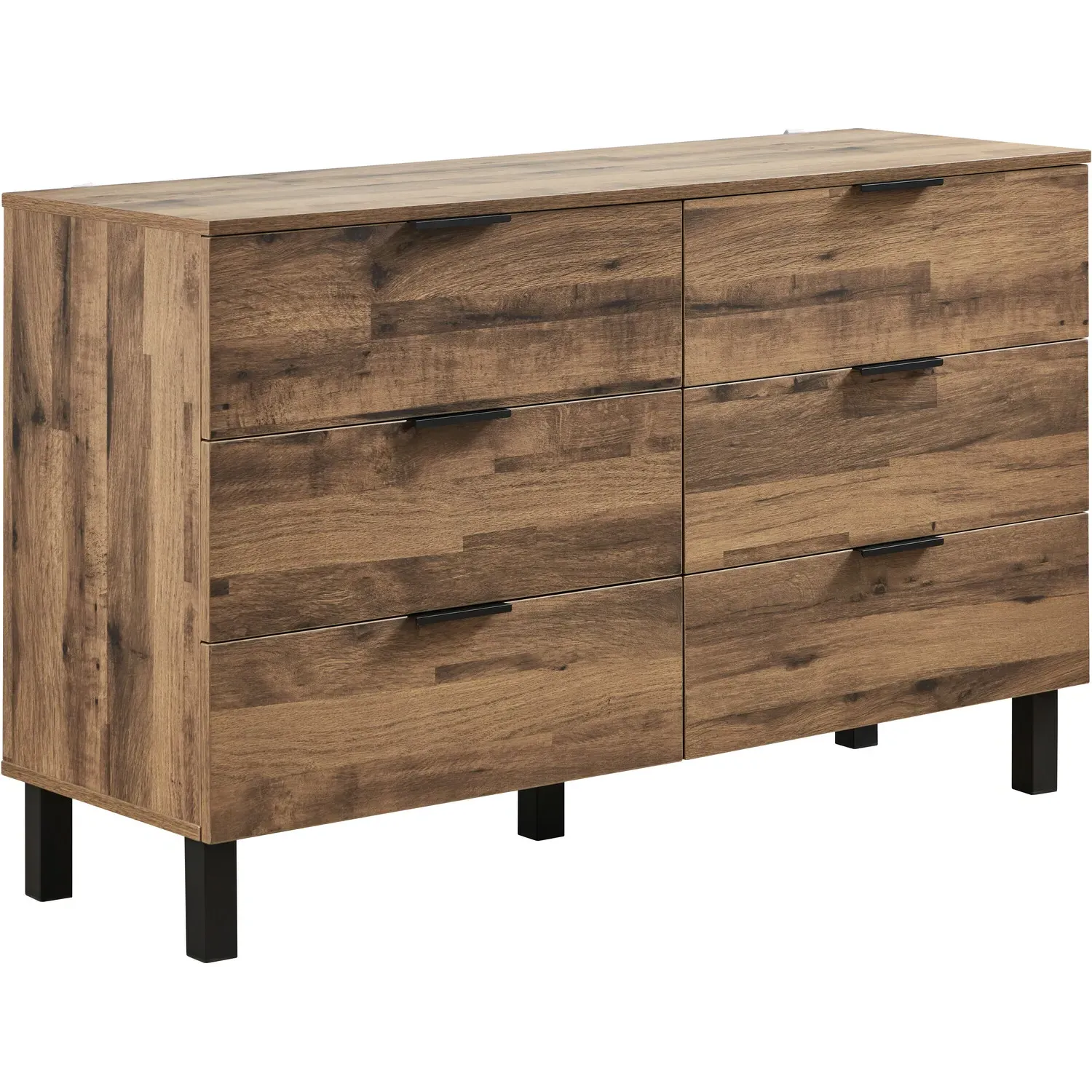 Hampshire 6 Drawer Chest of Drawers - Brown, Oak