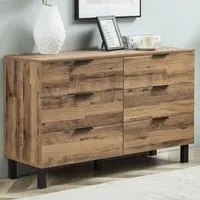 Hampshire 6 Drawer Chest of Drawers - Brown, Oak