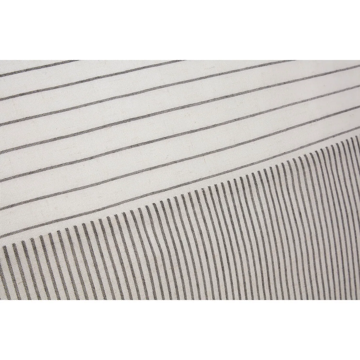 Hampton King Duvet Set with Stripe Pattern - Natural, Linen