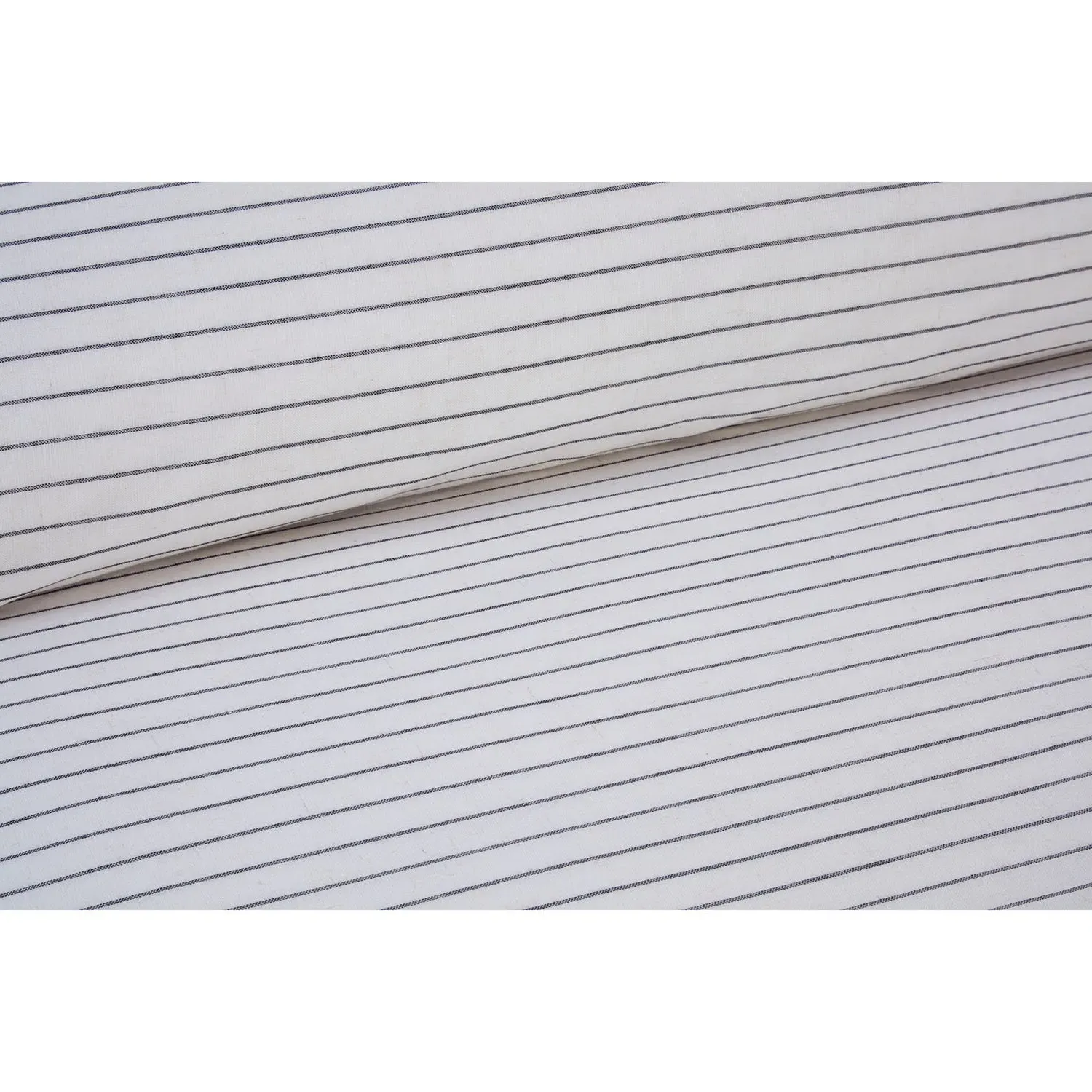 Hampton Superking Duvet Set with Stripe Pattern - Natural, Linen