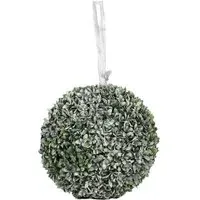 Hanging Frosted Eucalyptus Ball - Green