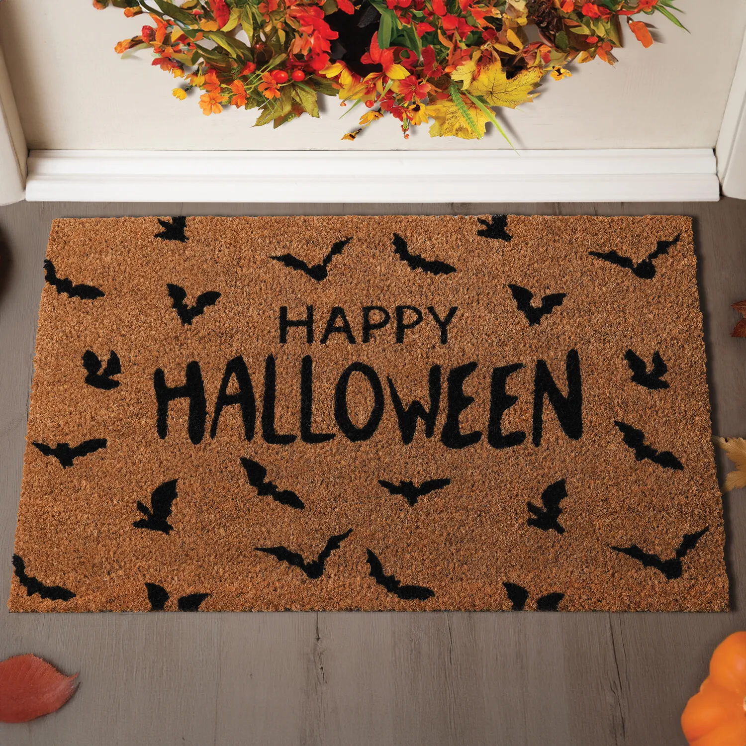 Happy Hallows Halloween Coir Mat - Multicolour