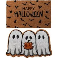 Happy Hallows Halloween Coir Mat - Multicolour