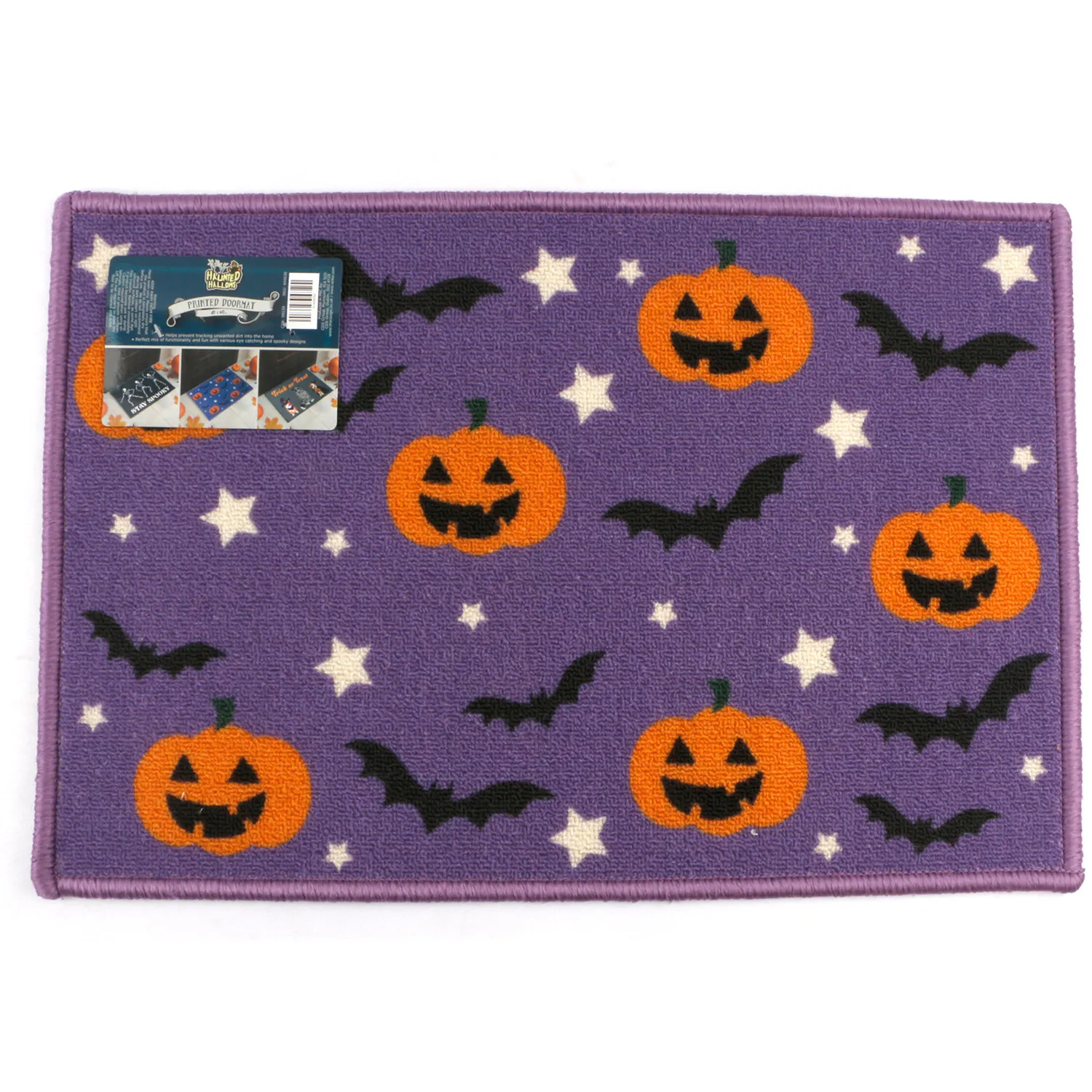 Happy Hollows Halloween Washable Doormat - Multicolour