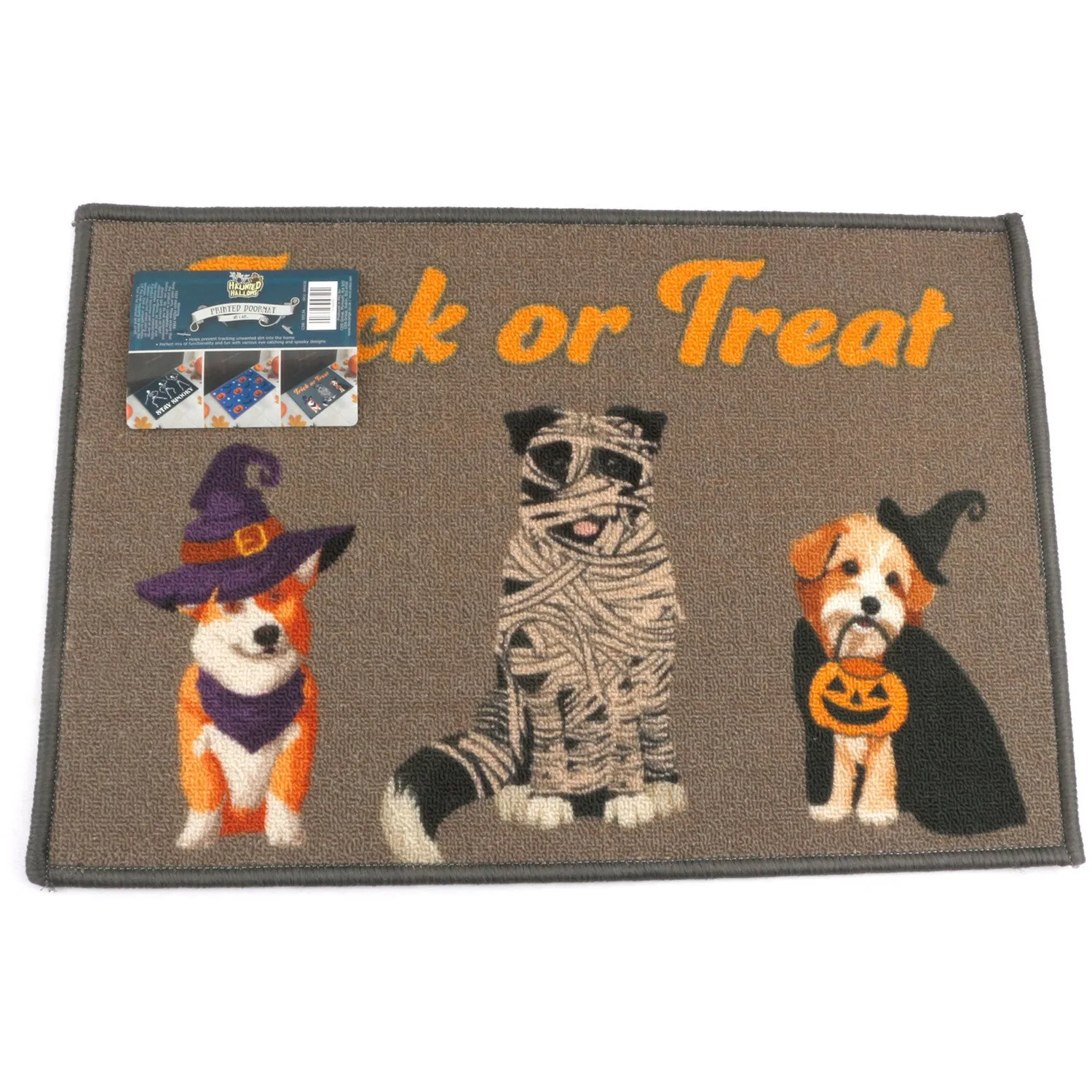 Happy Hollows Halloween Washable Doormat - Multicolour image