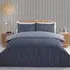 Harbour Double Stripe Duvet Set - Navy