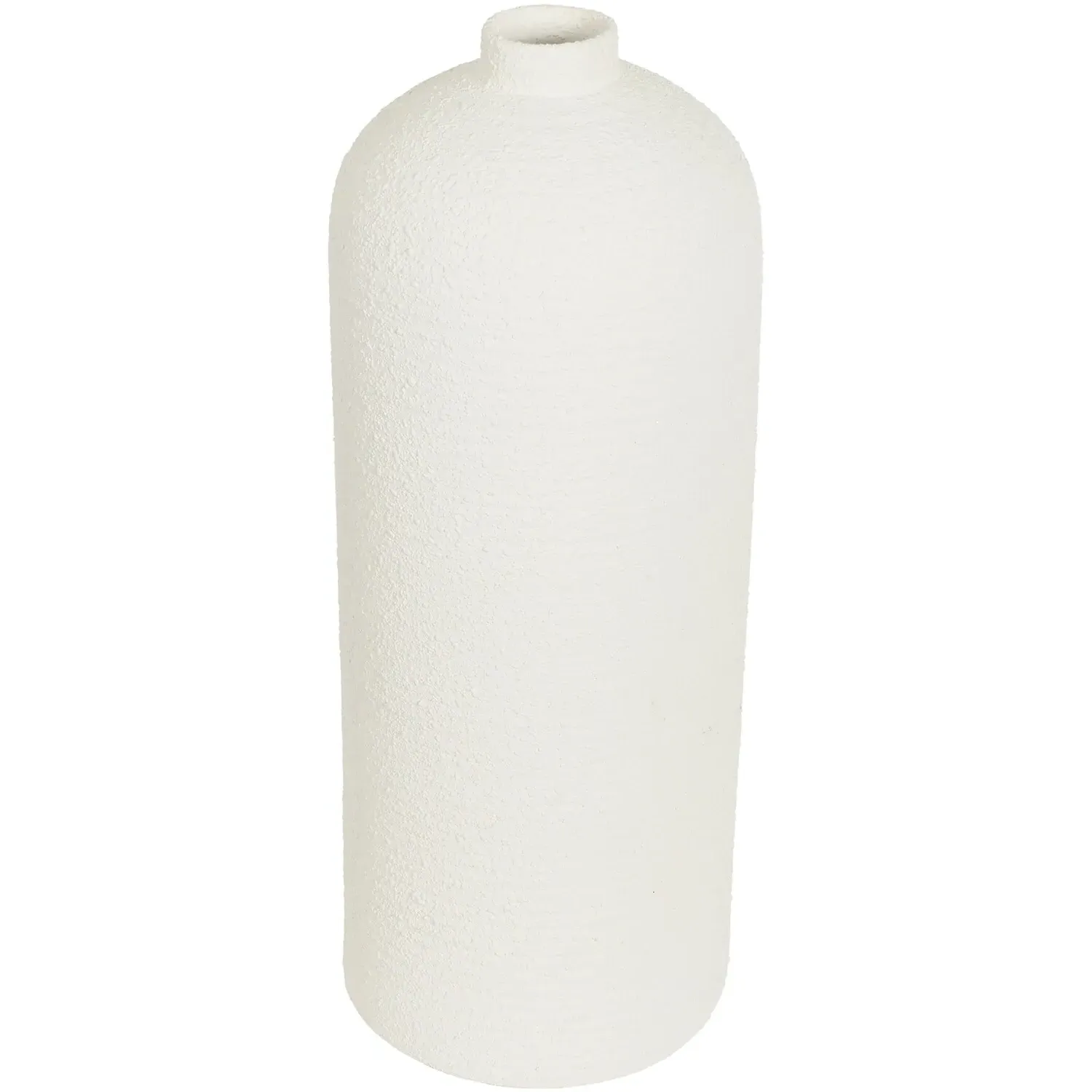 Harper Tall Textured Vase - White