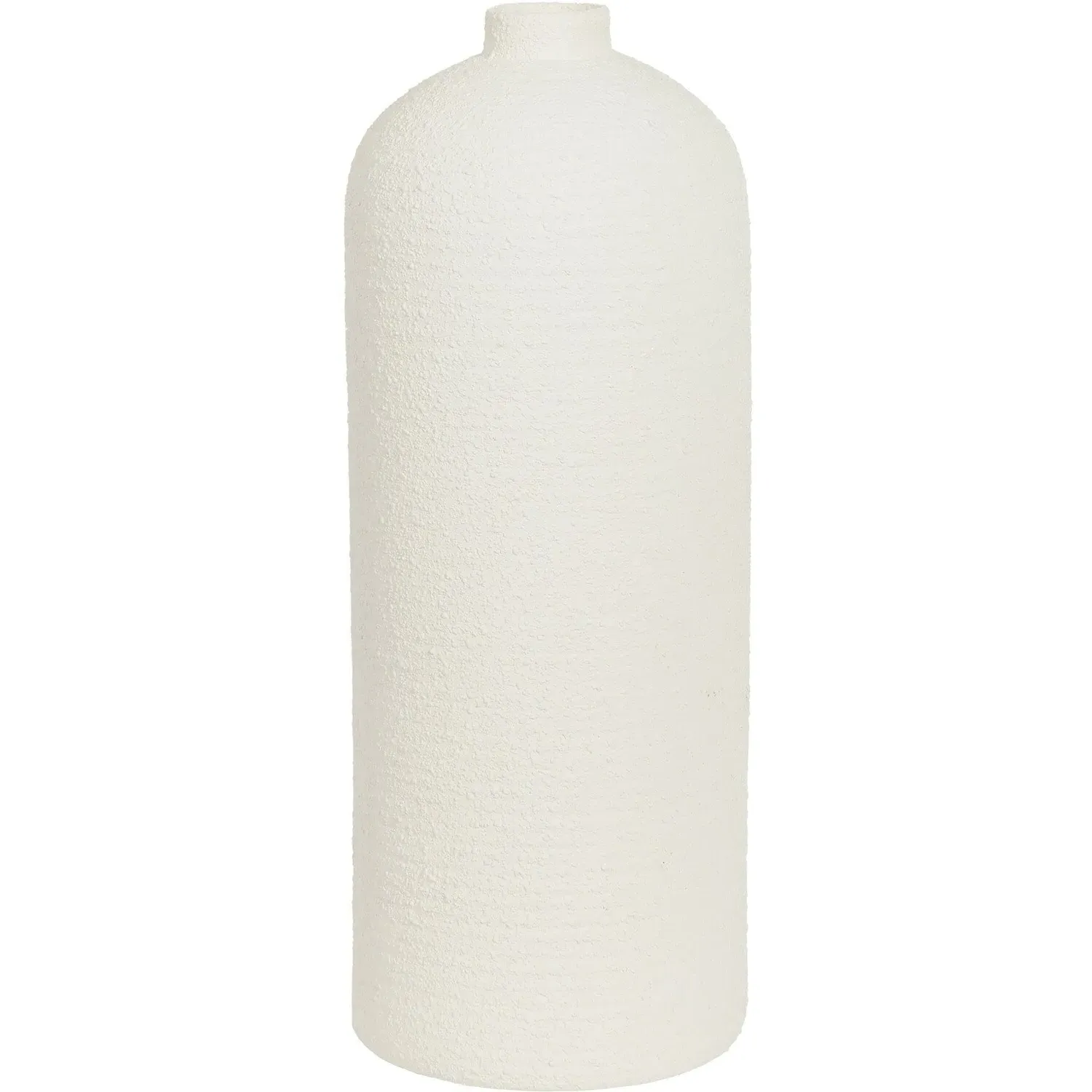 Harper Tall Textured Vase - White