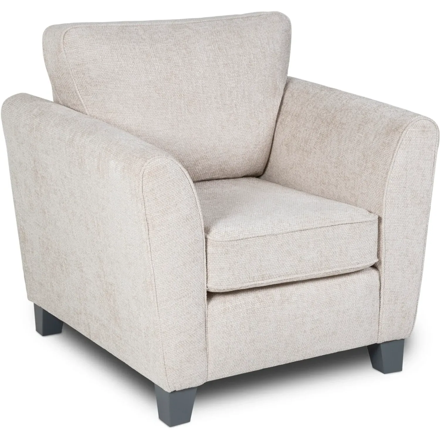 Harriet Fabric Armchair - Cream